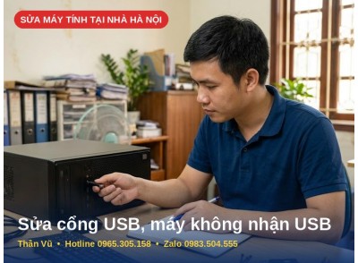 Sửa Cổng USB Máy Tính Không Nhận USB Tại Hà Nội | Thần Vũ