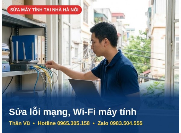 Sửa Lỗi Mạng, Wi-Fi Máy Tính, Laptop Tại Nhà Hà Nội | Thần Vũ