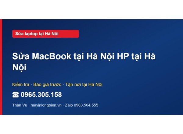 Sửa MacBook tại Hà Nội HP tại Hà Nội