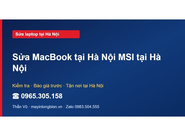 Sửa MacBook tại Hà Nội MSI tại Hà Nội