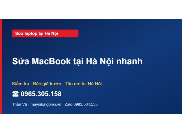 Sửa MacBook tại Hà Nội nhanh