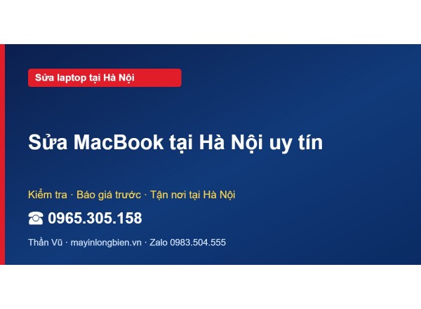 Sửa MacBook tại Hà Nội uy tín