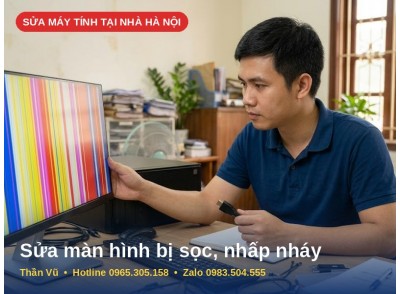 Sửa Màn Hình Máy Tính Bị Sọc, Nhấp Nháy Tại Hà Nội | Thần Vũ
