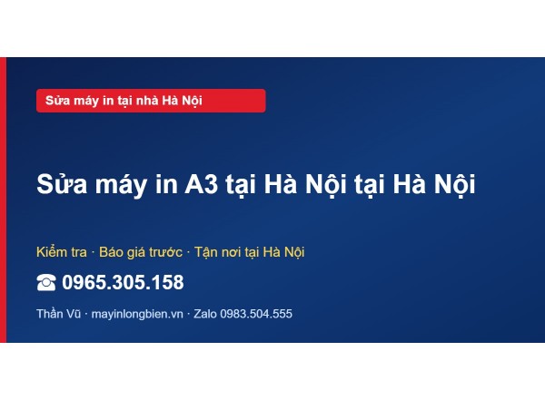 Sửa máy in A3 tại Hà Nội tại Hà Nội