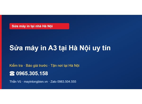 Sửa máy in A3 tại Hà Nội uy tín