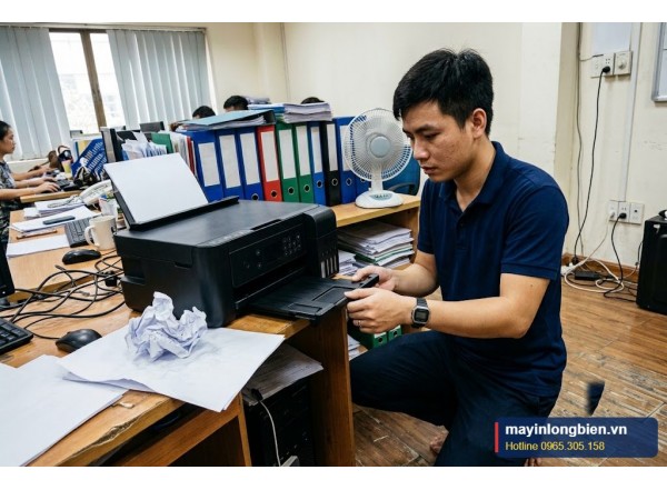 Sửa máy in Canon G6070 kẹt giấy 2 mặt | Thần Vũ