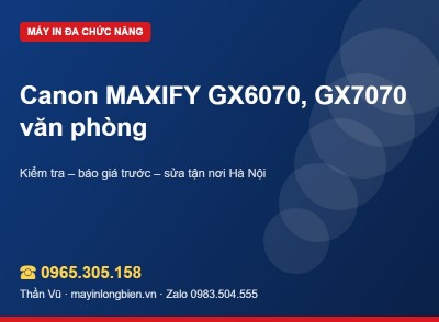 Sửa máy in Canon GX6070, GX7070 | Thần Vũ