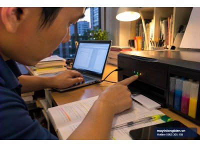 Sửa máy in Epson L3100, L3101: nháy đèn, kéo giấy | Thần Vũ