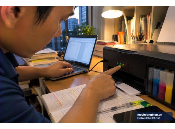 Sửa máy in Epson L3100, L3101: nháy đèn, kéo giấy | Thần Vũ