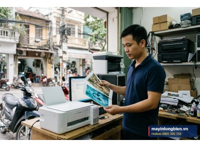 Sửa máy in Epson L3116, L3216 in sọc, lệch màu | Thần Vũ