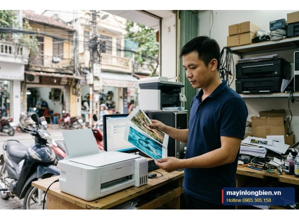 Sửa máy in Epson L3116, L3216 in sọc, lệch màu | Thần Vũ