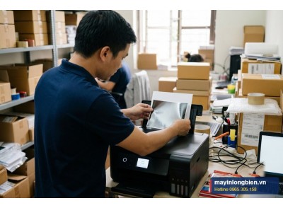Sửa máy in Epson L455, L485 in ảnh, kéo giấy | Thần Vũ