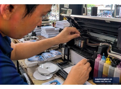 Sửa máy in Epson R230, R290 dẫn mực ngoài | Thần Vũ