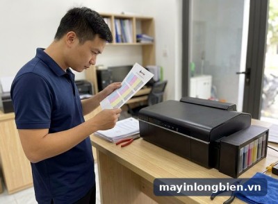 Sửa Epson R230, R290 chạy mực ngoài: tắc đầu, nháy đèn