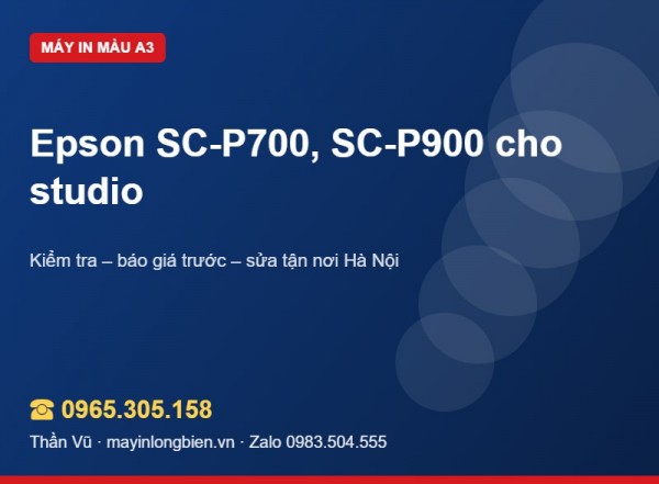 Sửa máy in Epson SC-P700, SC-P900 | Thần Vũ
