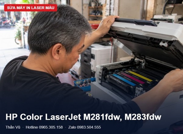 Sửa máy in HP M281fdw, M283fdw: quét, ADF | Thần Vũ
