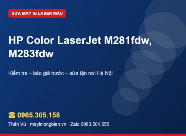 Sửa máy in HP M281fdw, M283fdw: quét, ADF | Thần Vũ