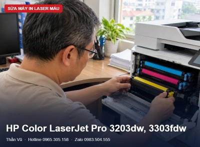 Sửa máy in HP 3203dw, 3303fdw tại Hà Nội | Thần Vũ