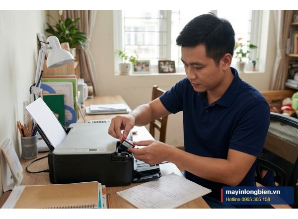 Sửa máy in HP DeskJet 2130, 2330 in mờ, lỗi hộp | Thần Vũ