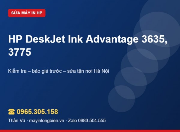 Sửa máy in HP 3635, 3775 tại Hà Nội | Thần Vũ