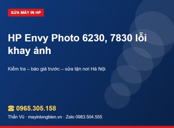 Sửa máy in HP Envy Photo 6230, 7830 | Thần Vũ