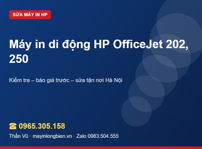 Sửa máy in di động HP OfficeJet 202, 250 | Thần Vũ
