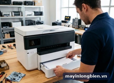 HP OfficeJet Pro 7720, 7740 lỗi đầu in, kẹt khay A3, ADF