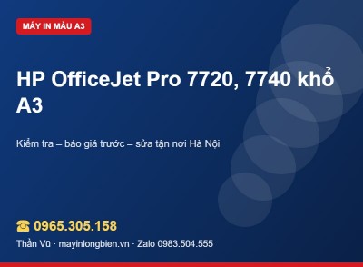 Sửa máy in HP OfficeJet Pro 7740, 7720 | Thần Vũ