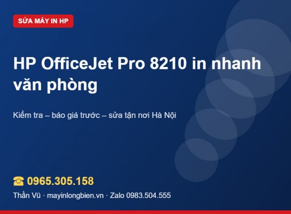 Sửa máy in HP OfficeJet Pro 8210 | Thần Vũ