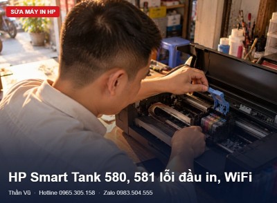 Sửa máy in HP Smart Tank 580, 581 | Thần Vũ