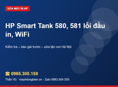 Sửa máy in HP Smart Tank 580, 581 | Thần Vũ