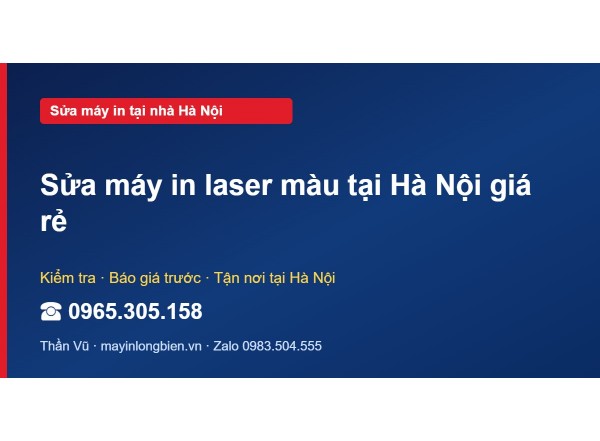 Sửa máy in laser màu tại Hà Nội giá rẻ