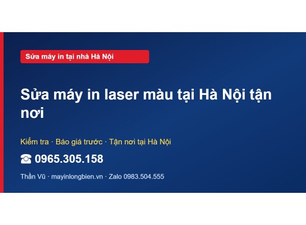 Sửa máy in laser màu tại Hà Nội tận nơi