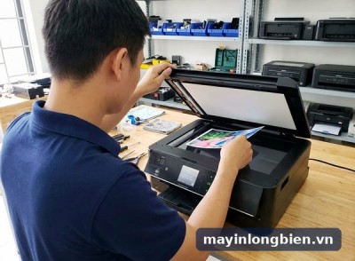 Sửa Epson EP-804A tại Long Biên: ám màu, tắc đầu, lỗi scan