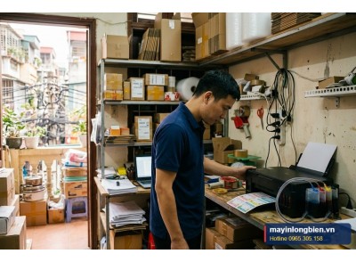 Sửa máy in phun shop online in bill, nhãn màu | Thần Vũ