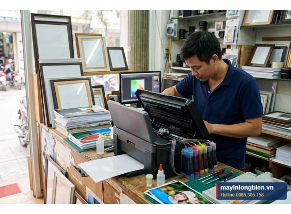 Sửa máy in phun tiệm in ảnh, studio tại Hà Nội | Thần Vũ