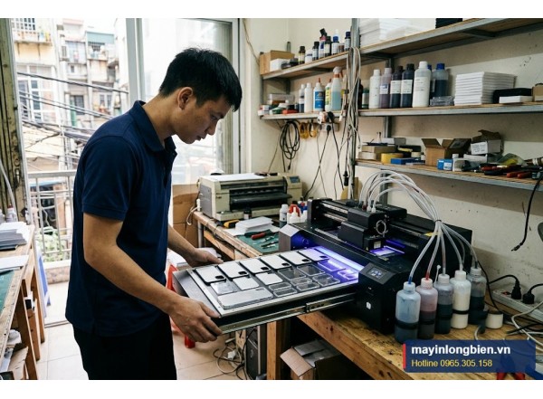 Sửa máy in Epson chế in phẳng UV, DTF | Thần Vũ