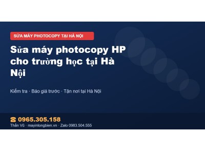 Sửa máy photocopy HP cho trường học tại Hà Nội