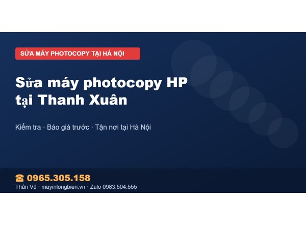 Sửa máy photocopy HP tại Thanh Xuân