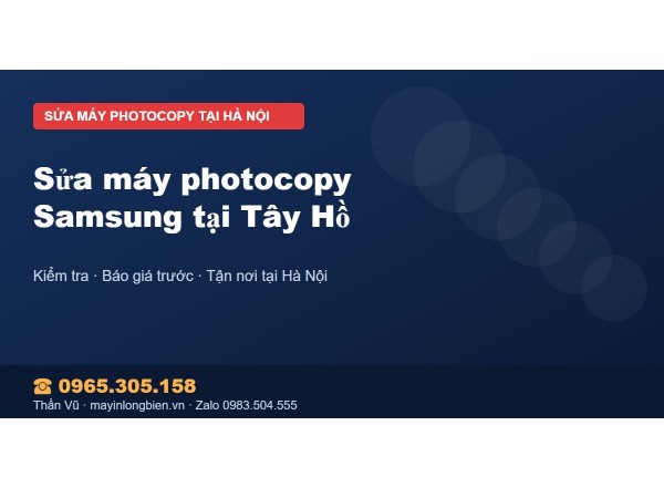 Sửa máy photocopy Samsung tại Tây Hồ
