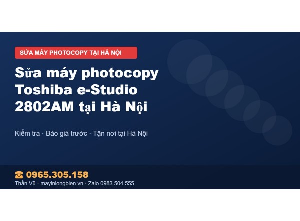 Sửa máy photocopy Toshiba e-Studio 2802AM tại Hà Nội