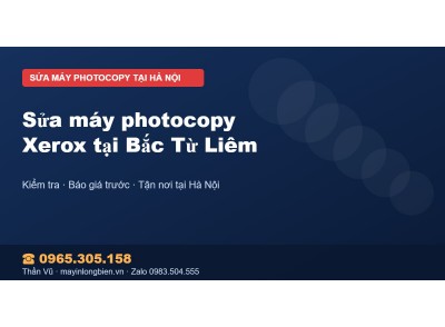 Sửa máy photocopy Xerox tại Bắc Từ Liêm