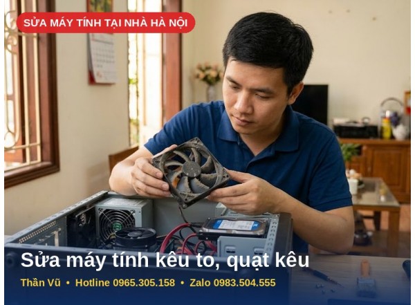 Sửa Máy Tính Kêu To, Quạt Kêu Ồn Tại Nhà Hà Nội | Thần Vũ