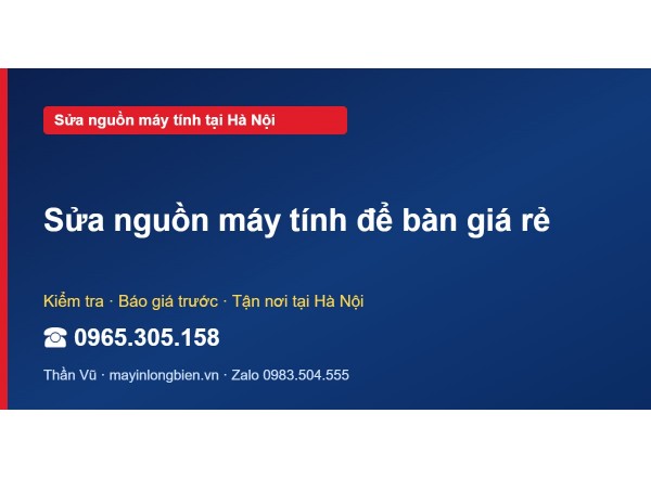 Sửa nguồn máy tính để bàn giá rẻ