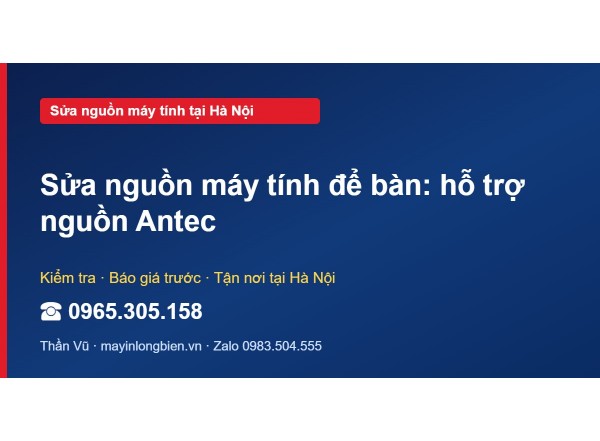 Sửa nguồn máy tính để bàn: hỗ trợ nguồn Antec