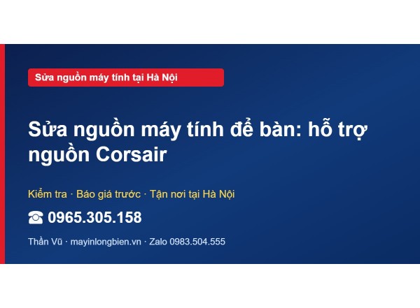 Sửa nguồn máy tính để bàn: hỗ trợ nguồn Corsair