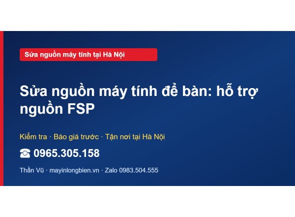 Sửa nguồn máy tính để bàn: hỗ trợ nguồn FSP