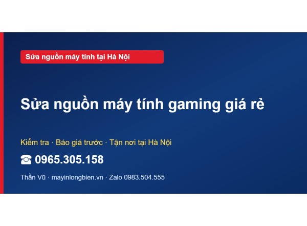 Sửa nguồn máy tính gaming giá rẻ