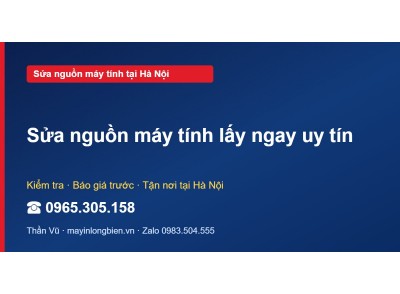 Sửa nguồn máy tính lấy ngay uy tín