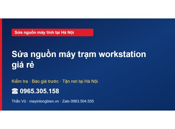 Sửa nguồn máy trạm workstation giá rẻ